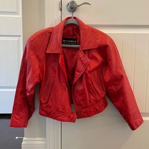 Wilson’s Leather Red Jacket Extra Small